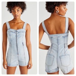 Free People CRVY Lady of the Hour Romper